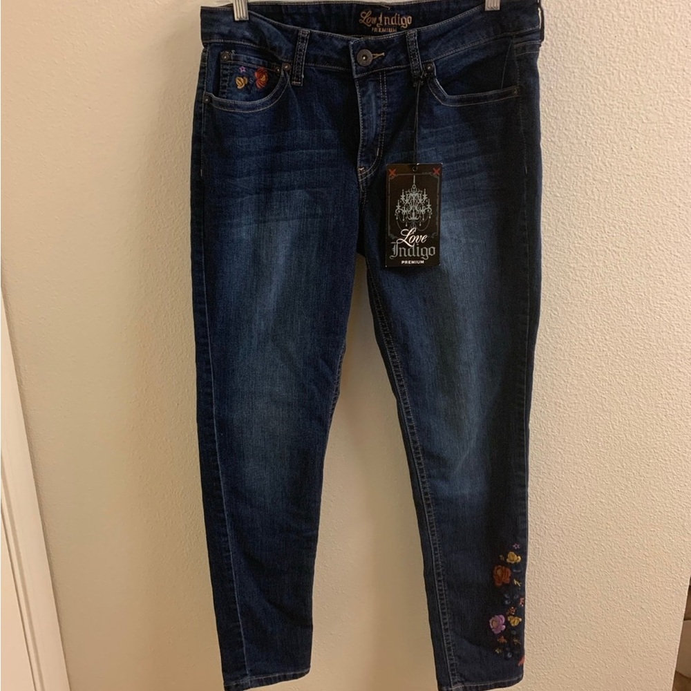 Love Indigo Embroirded Jeans